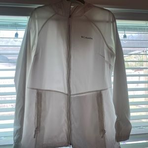 Columbia rain jacket for women, worn once.